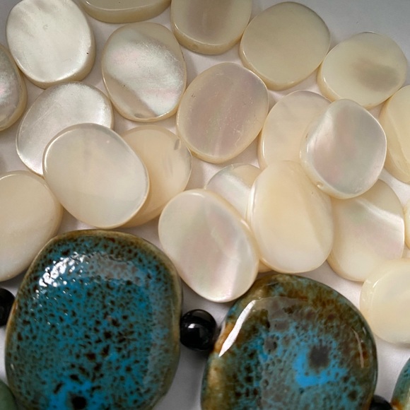 Assorted Natural Stone, Glass & Mother of Pearl Beads - Picture 6 of 14